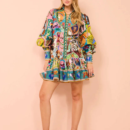 Nelleke® | Comfy Mini-jurk met volle mouwen