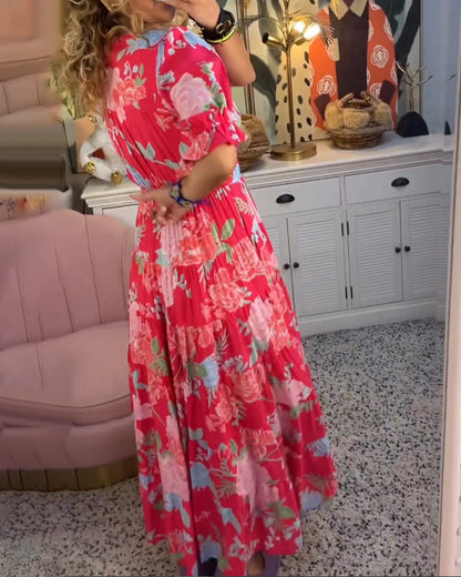 Rosita™ Zakjurk met bloemenprint V-hals