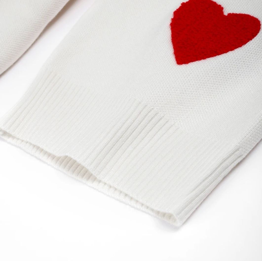 Tialda | Comfy Trui met hartprint