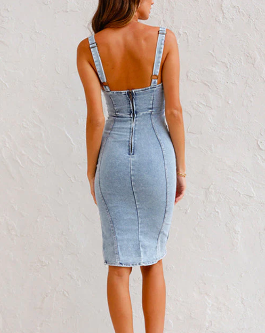Sali® - Elegante Denim Jurk