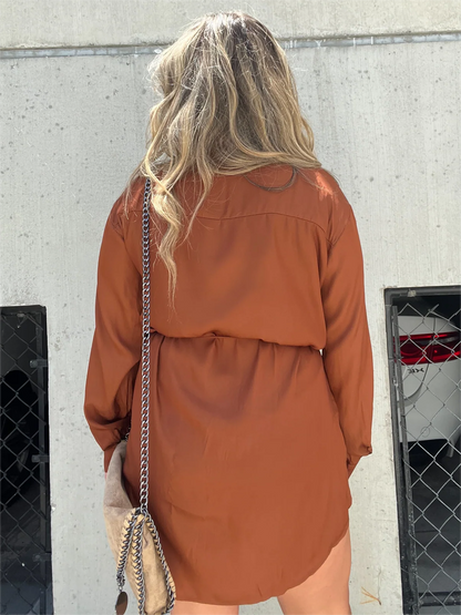 Isabella® -Nieuw Satijn Romper Tuniek Set