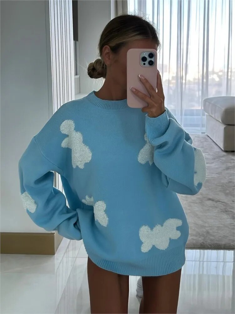 Tialda | Comfy Trui met hartprint