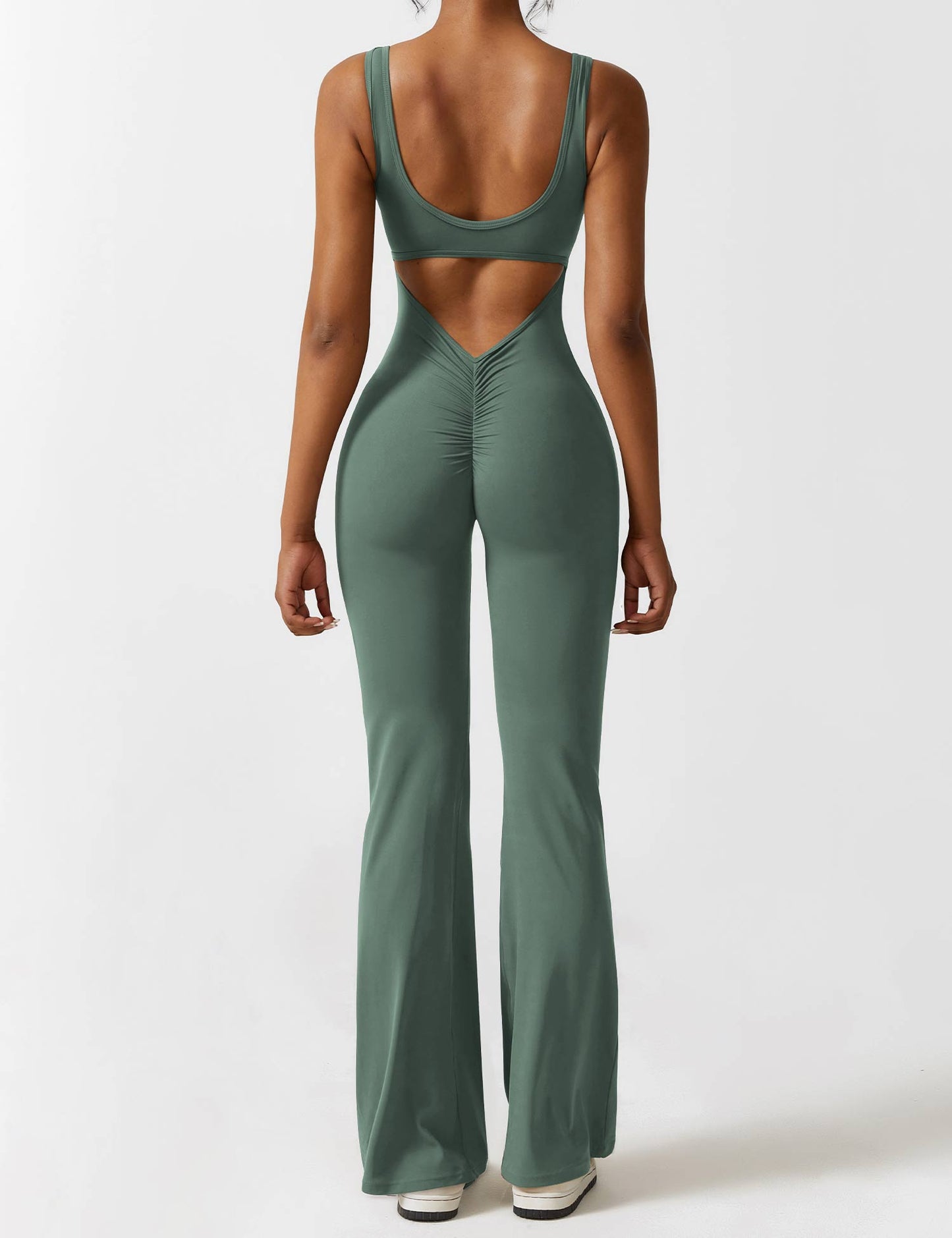Isabella® - V-Back Flared Jumpsuit
