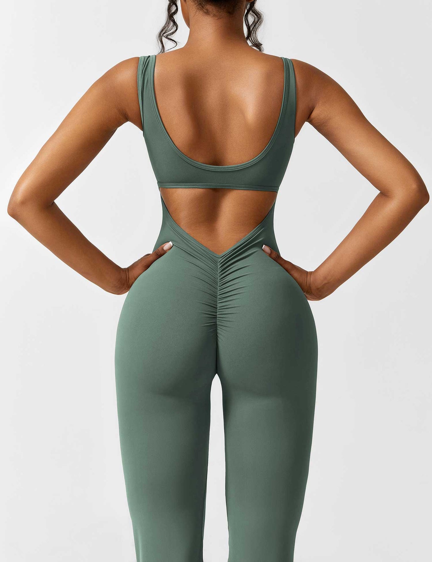 Isabella® - V-Back Flared Jumpsuit