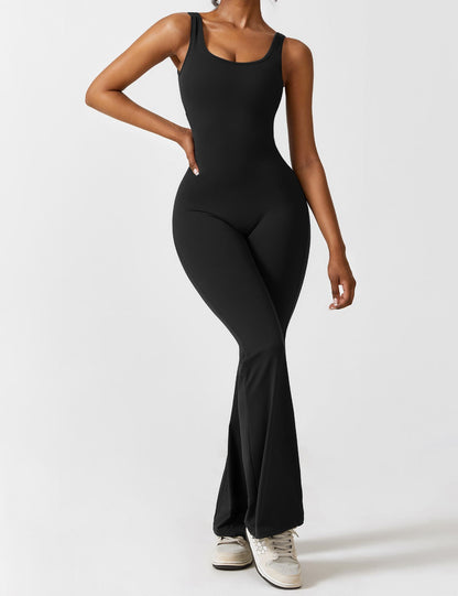 Isabella® - V-Back Flared Jumpsuit
