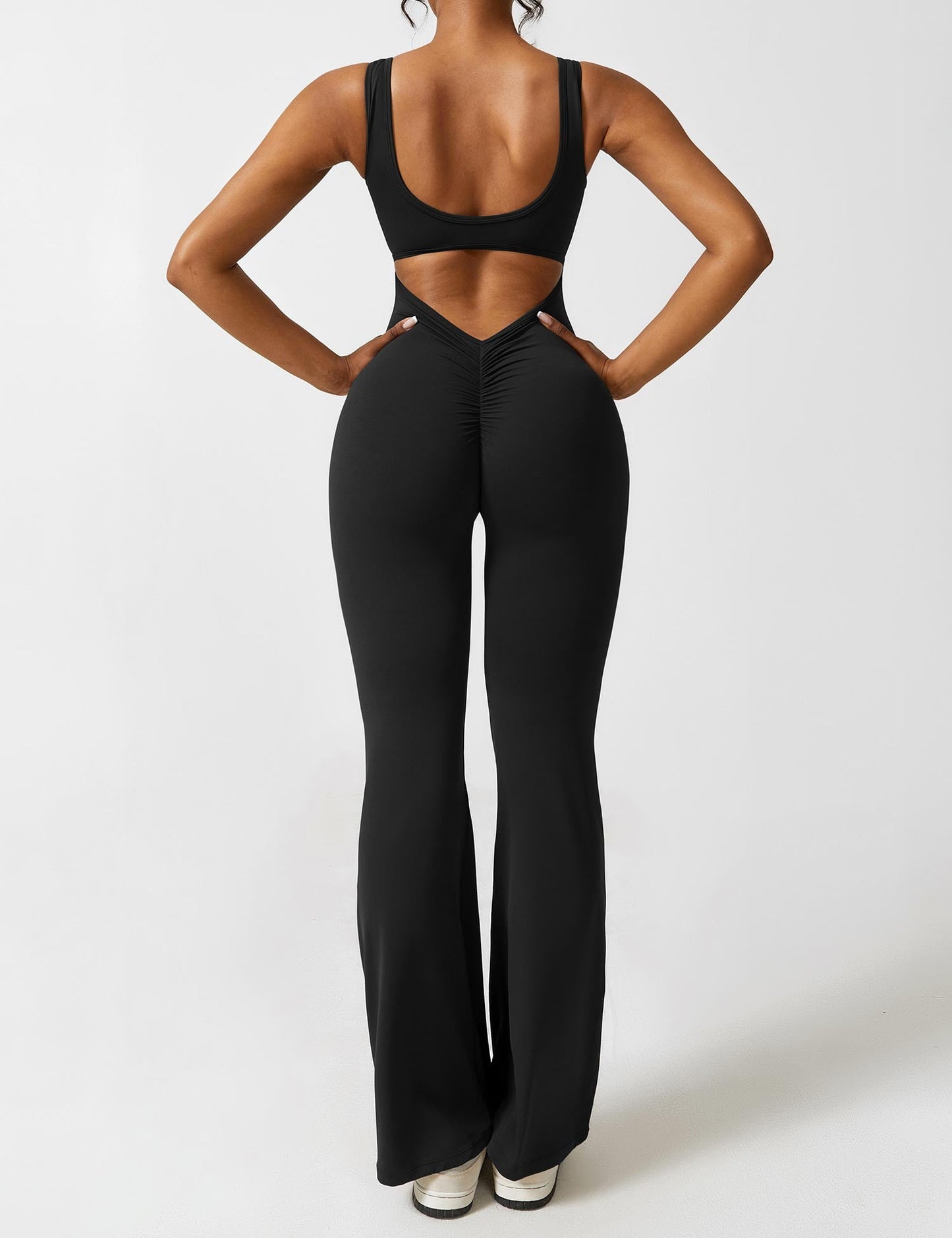 Isabella® - V-Back Flared Jumpsuit