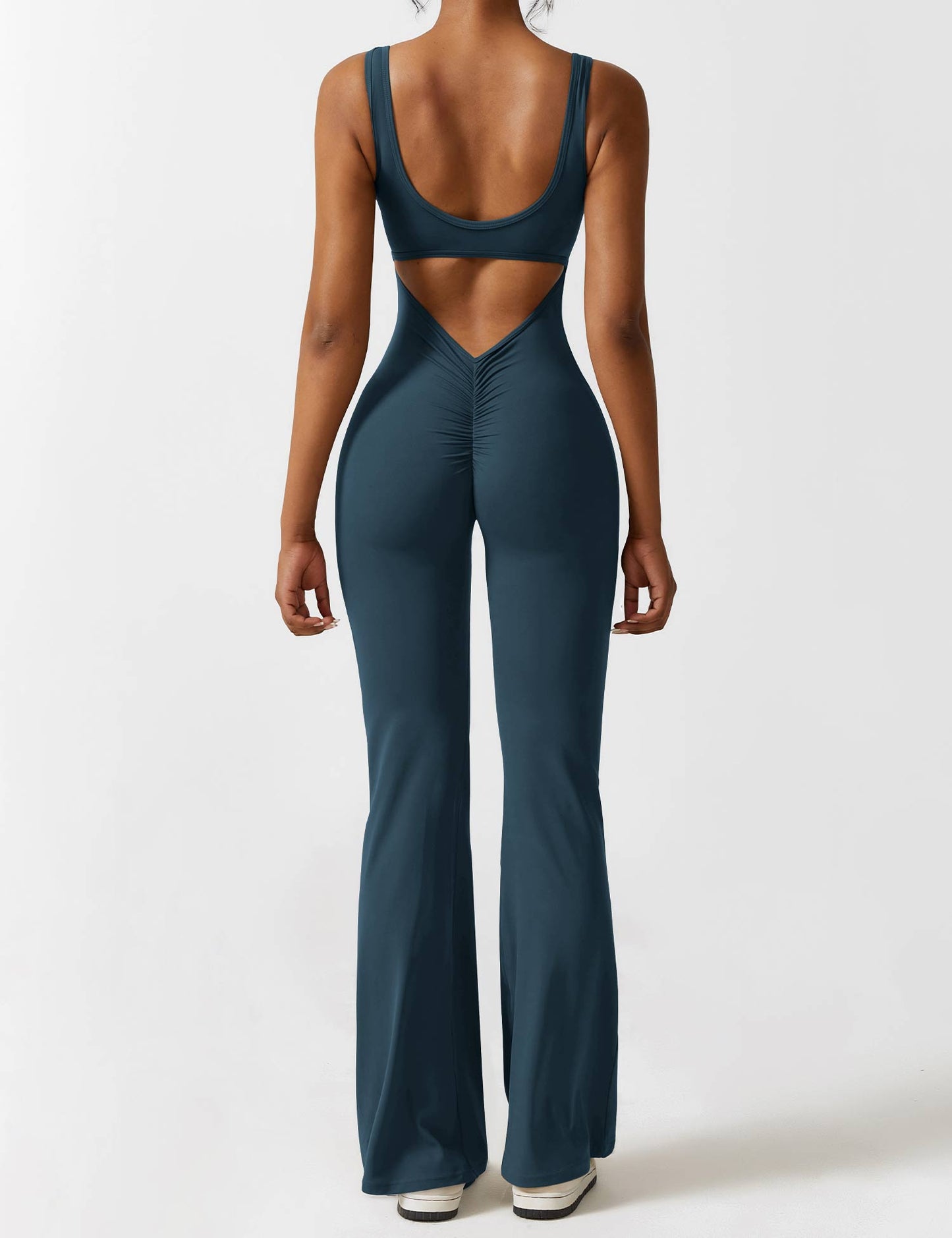 Isabella® - V-Back Flared Jumpsuit