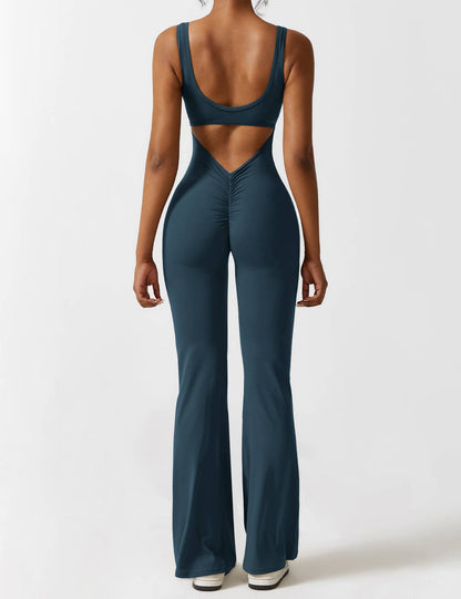 Isabella® - V-Back Flared Jumpsuit