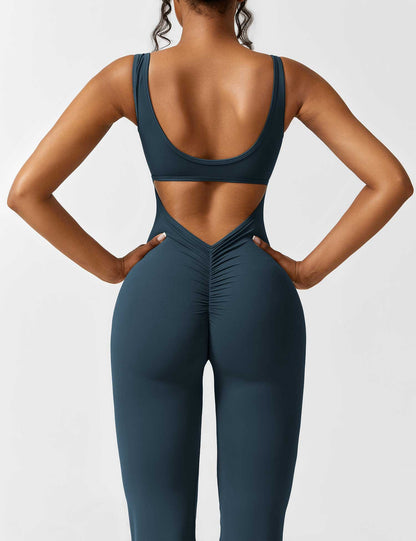 Isabella® - V-Back Flared Jumpsuit