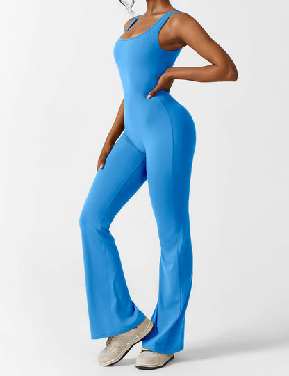 Isabella® - V-Back Flared Jumpsuit