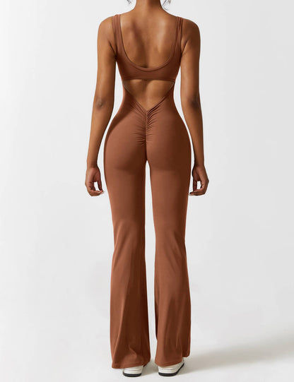 Isabella® - V-Back Flared Jumpsuit