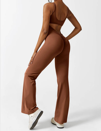 Isabella® - V-Back Flared Jumpsuit