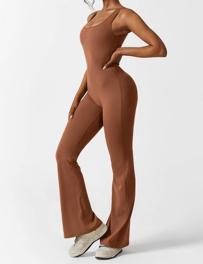 Isabella® - V-Back Flared Jumpsuit