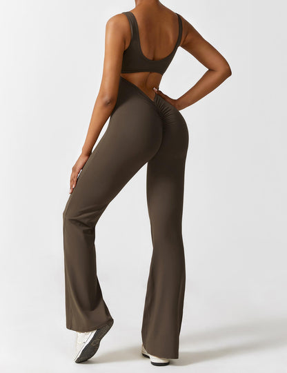 Isabella® - V-Back Flared Jumpsuit