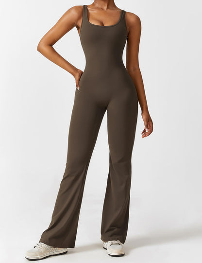 Isabella® - V-Back Flared Jumpsuit