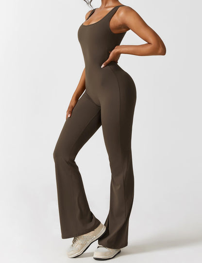 Isabella® - V-Back Flared Jumpsuit