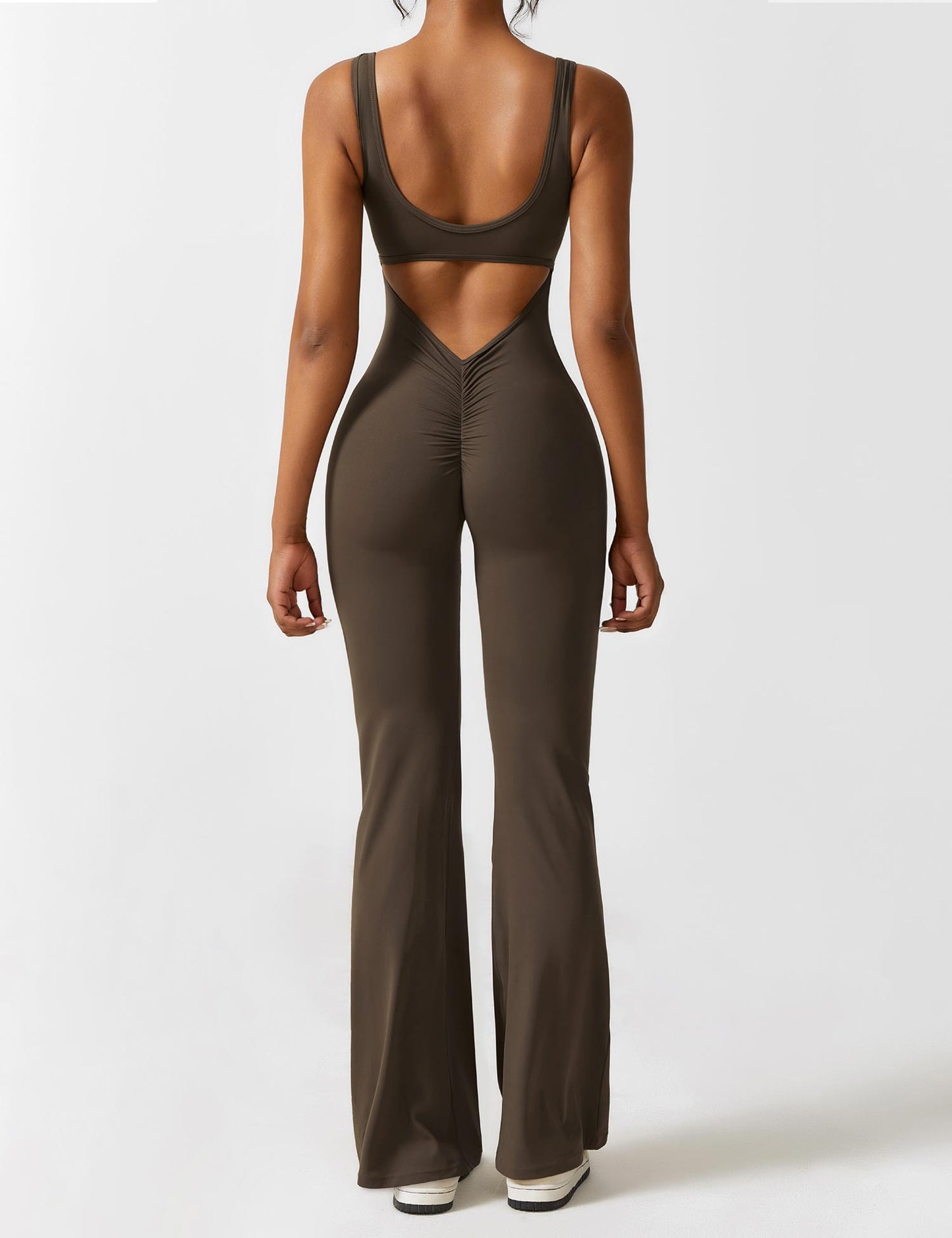 Isabella® - V-Back Flared Jumpsuit