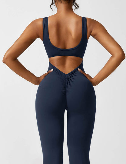 Isabella® - V-Back Flared Jumpsuit