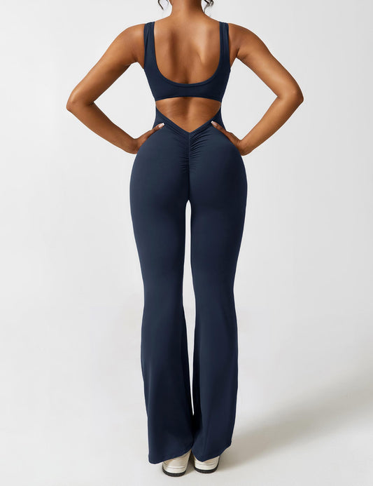 Isabella® - V-Back Flared Jumpsuit