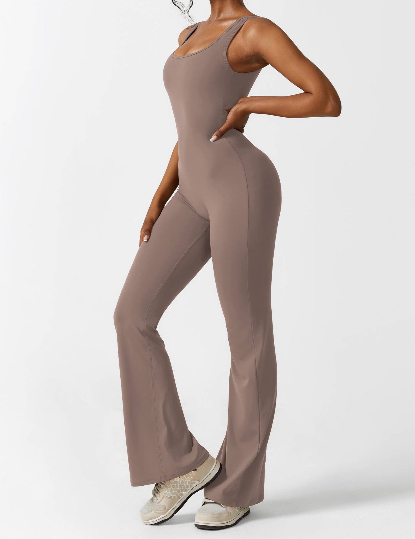Isabella® - V-Back Flared Jumpsuit