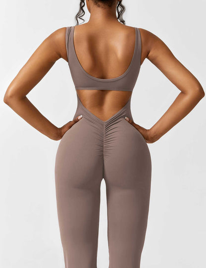 Isabella® - V-Back Flared Jumpsuit