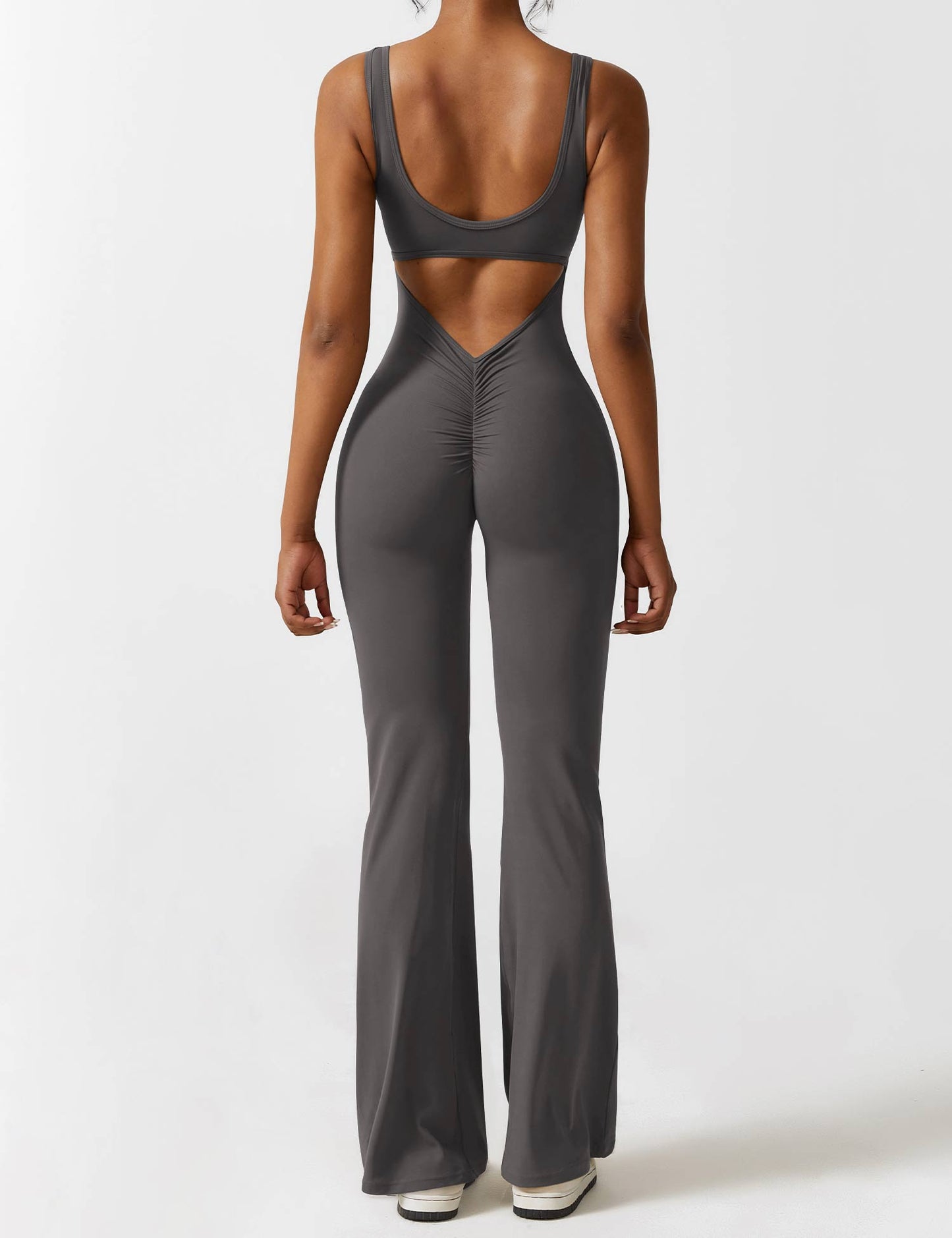 Isabella® - V-Back Flared Jumpsuit