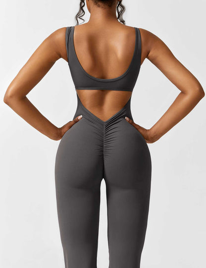 Isabella® - V-Back Flared Jumpsuit