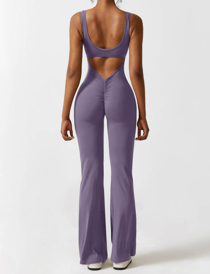 Isabella® - V-Back Flared Jumpsuit