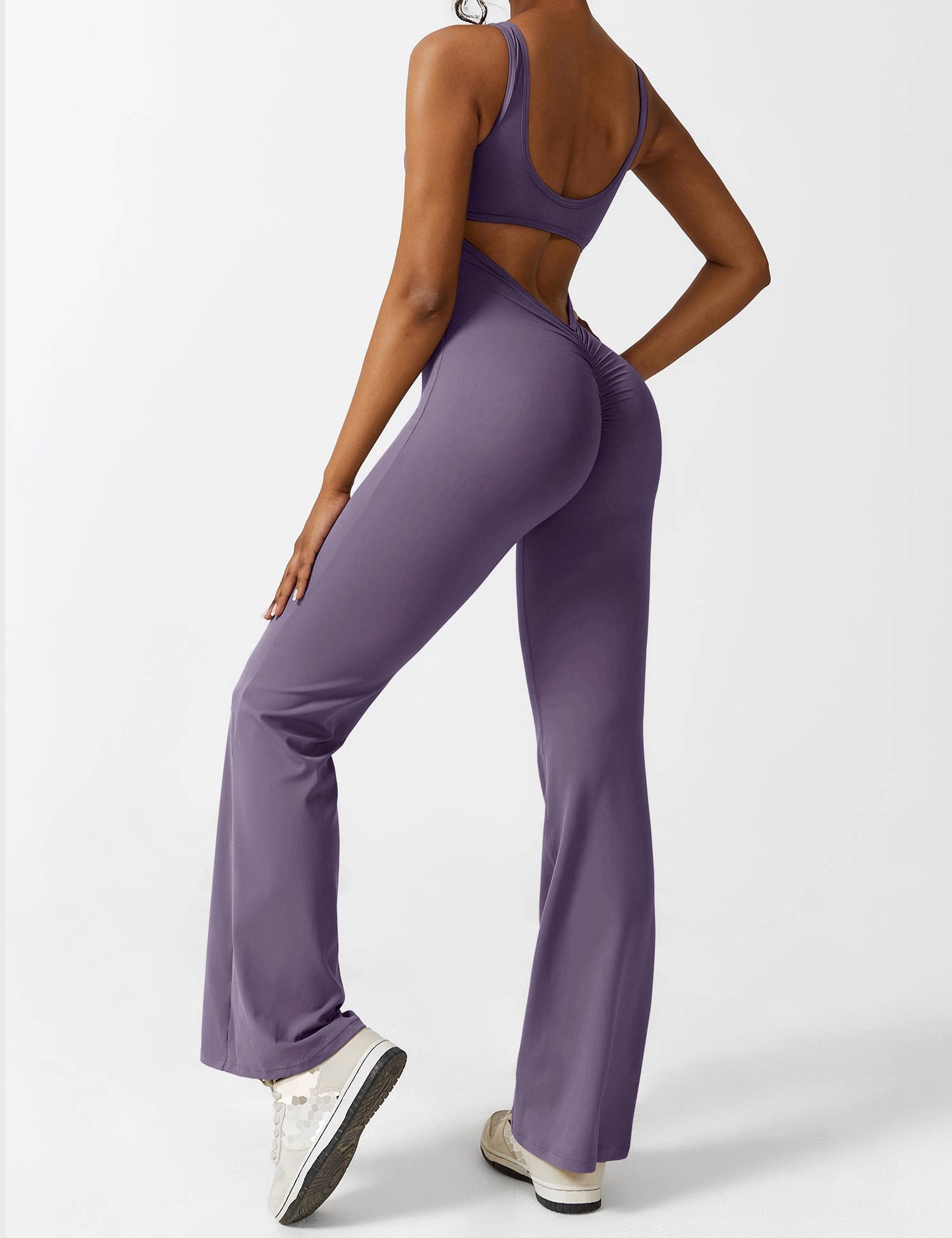 Isabella® - V-Back Flared Jumpsuit