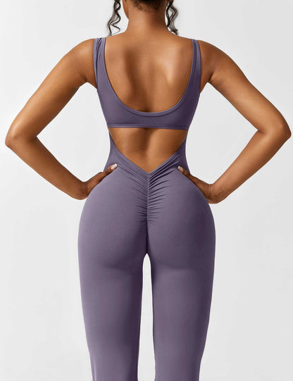 Isabella® - V-Back Flared Jumpsuit