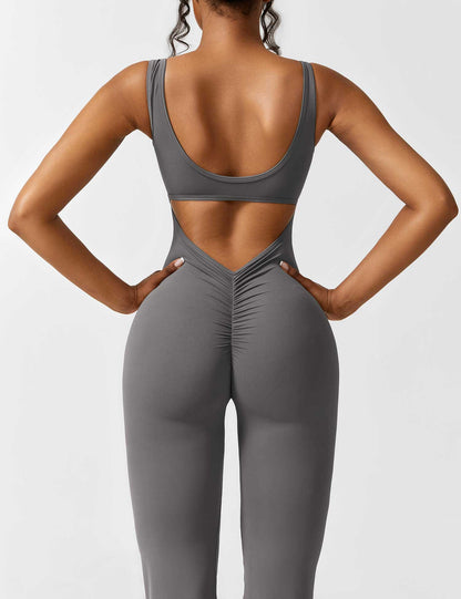 Isabella® - V-Back Flared Jumpsuit