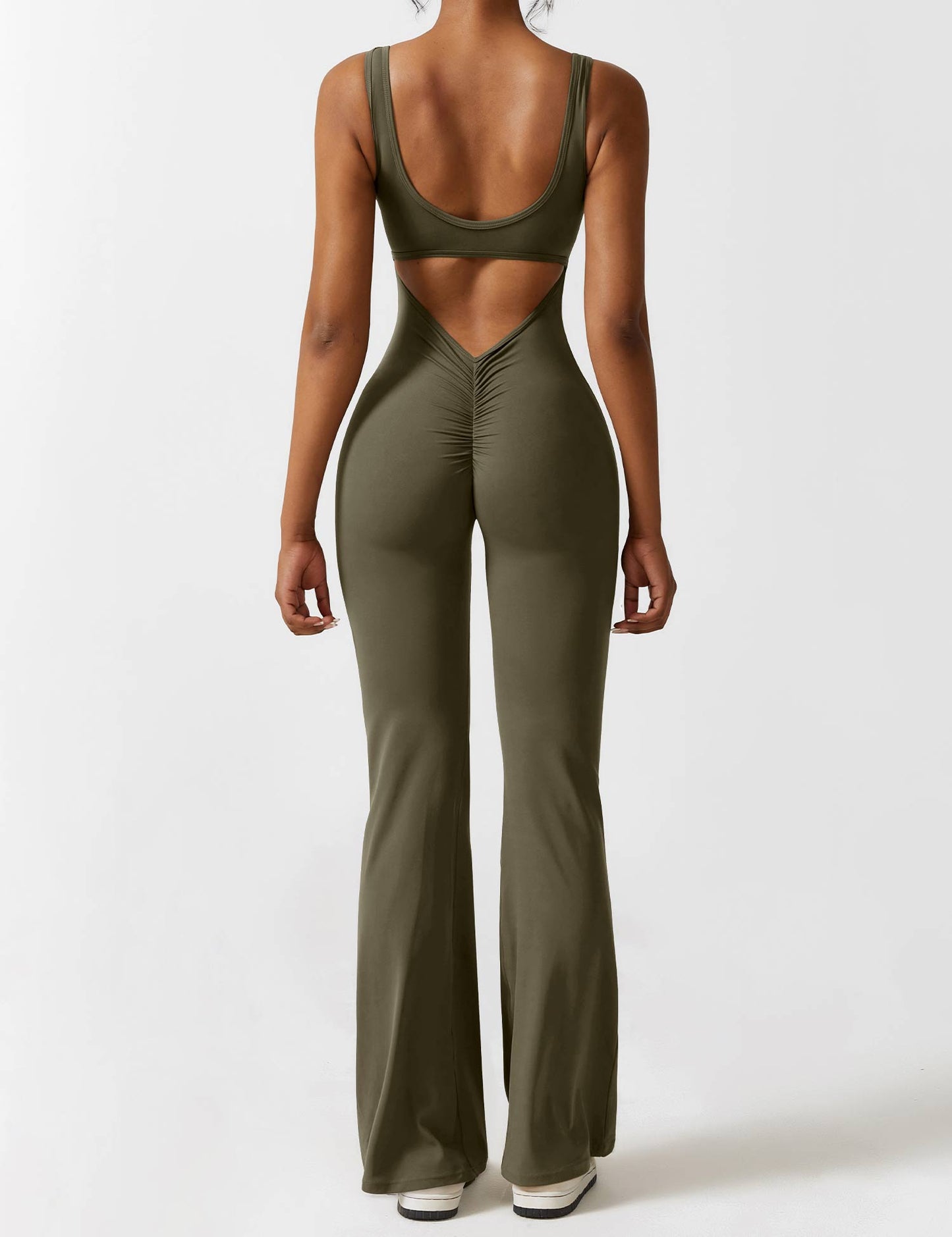 Isabella® - V-Back Flared Jumpsuit