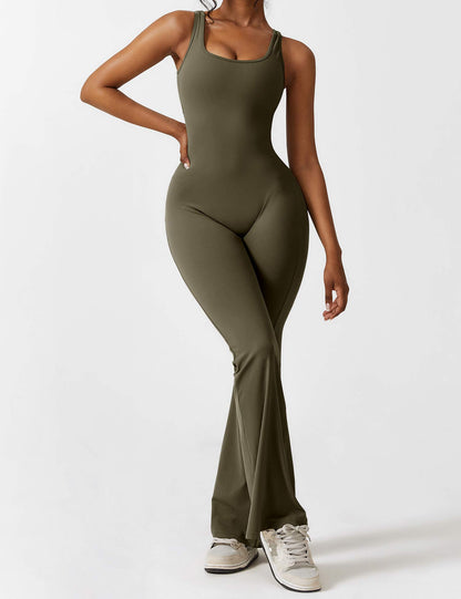Isabella® - V-Back Flared Jumpsuit
