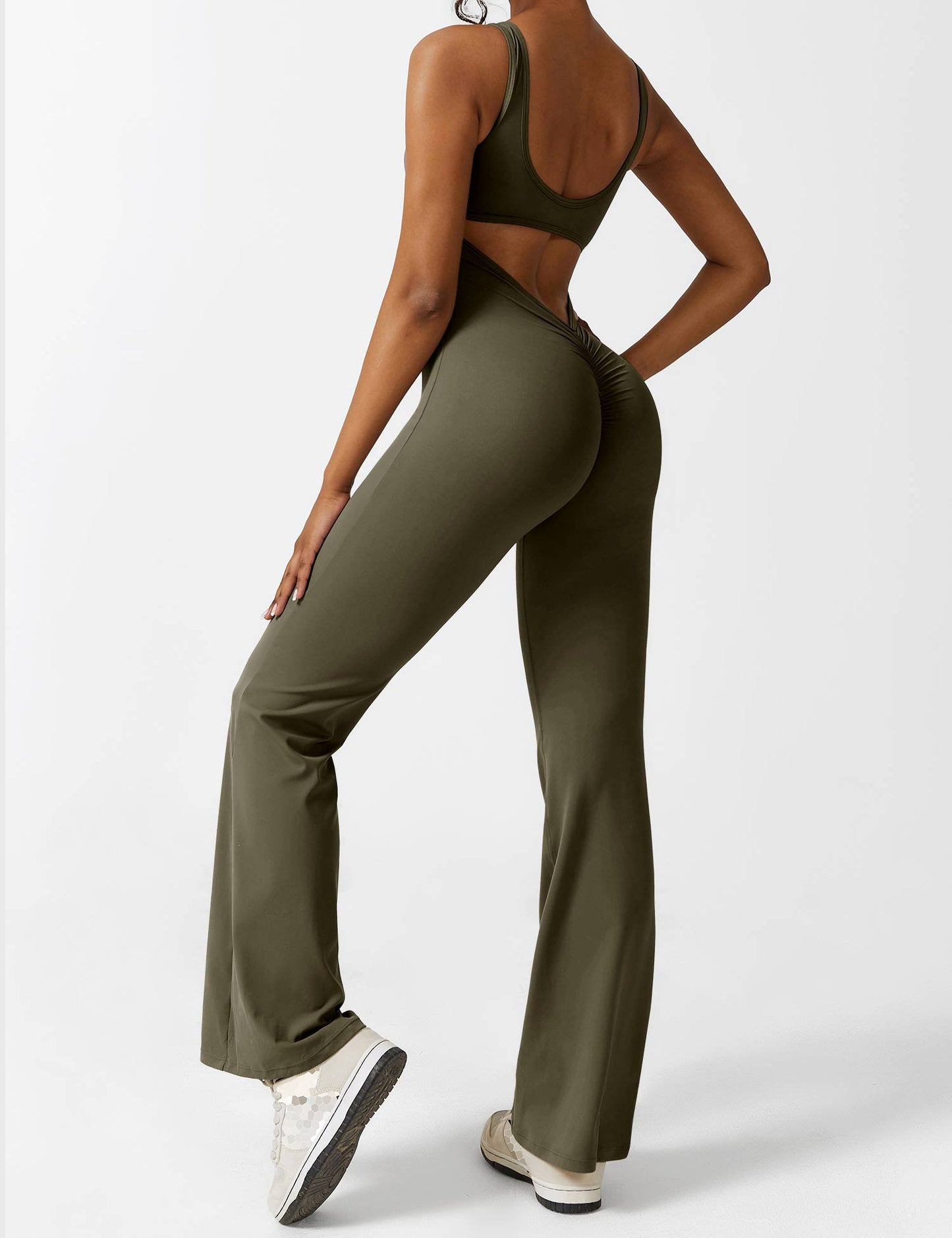 Isabella® - V-Back Flared Jumpsuit