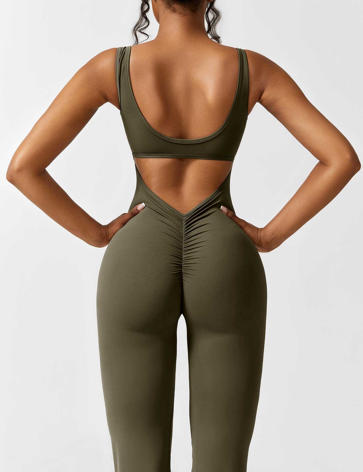 Isabella® - V-Back Flared Jumpsuit