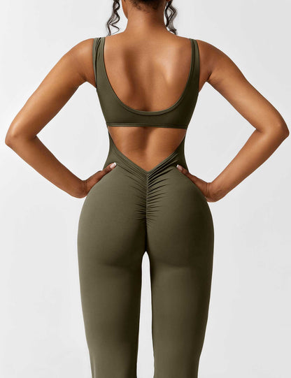 Isabella® - V-Back Flared Jumpsuit