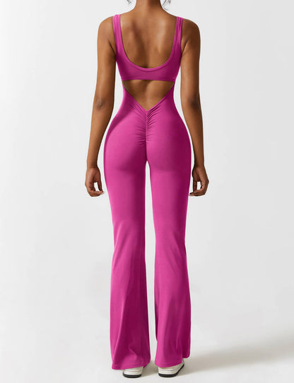 Isabella® - V-Back Flared Jumpsuit