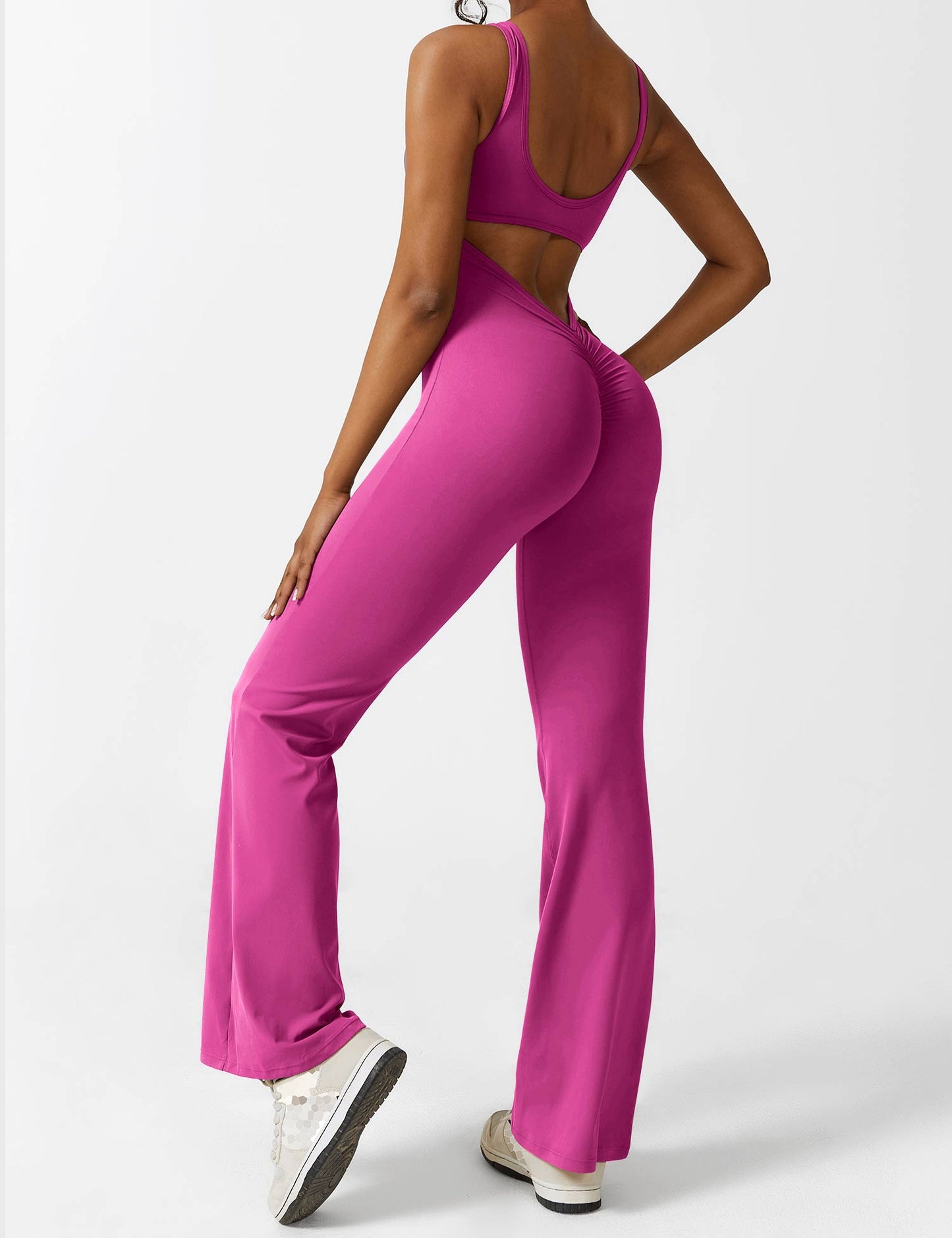 Isabella® - V-Back Flared Jumpsuit