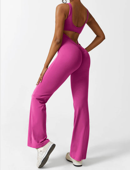 Isabella® - V-Back Flared Jumpsuit