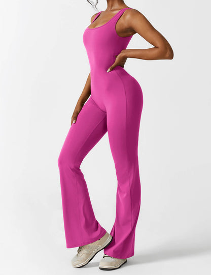 Isabella® - V-Back Flared Jumpsuit