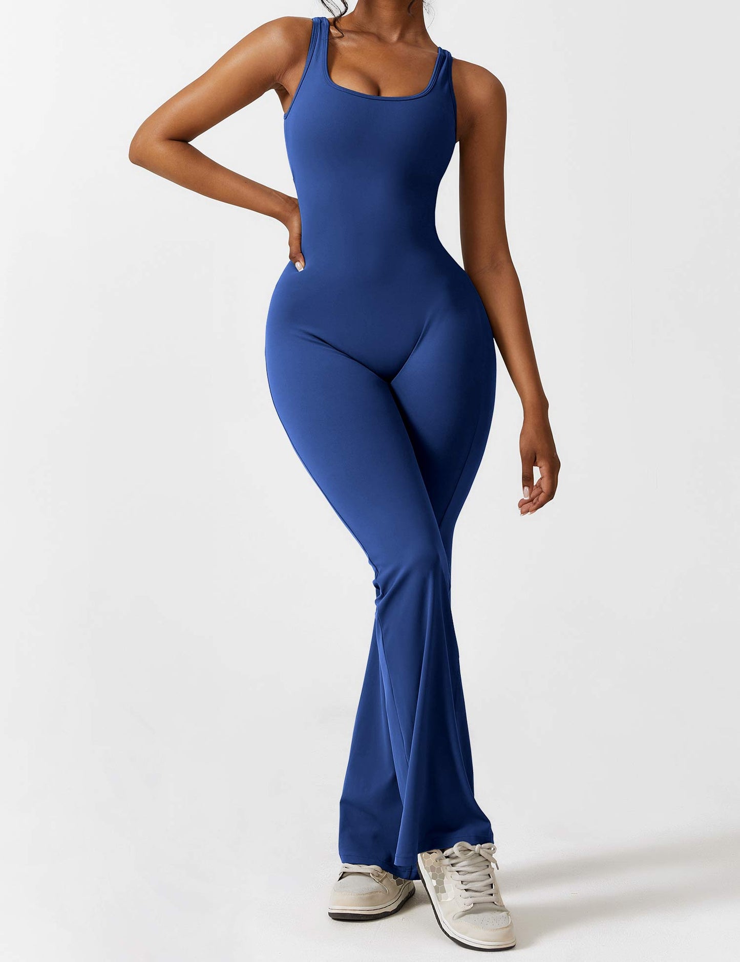 Isabella® - V-Back Flared Jumpsuit