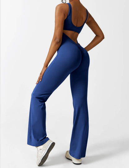 Isabella® - V-Back Flared Jumpsuit