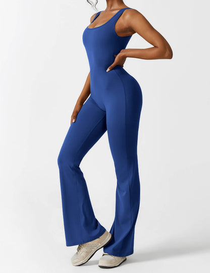 Isabella® - V-Back Flared Jumpsuit