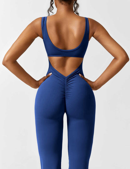 Isabella® - V-Back Flared Jumpsuit
