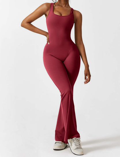Isabella® - V-Back Flared Jumpsuit