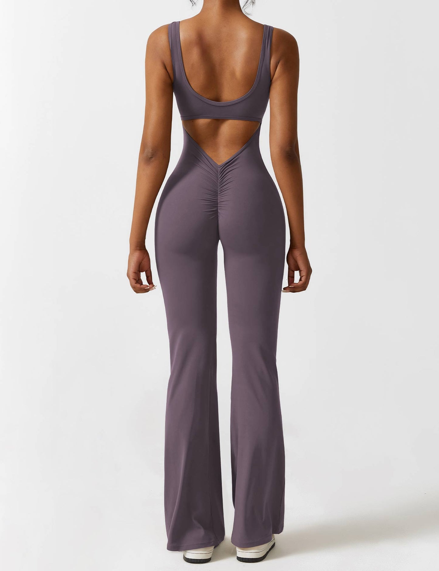 Isabella® - V-Back Flared Jumpsuit