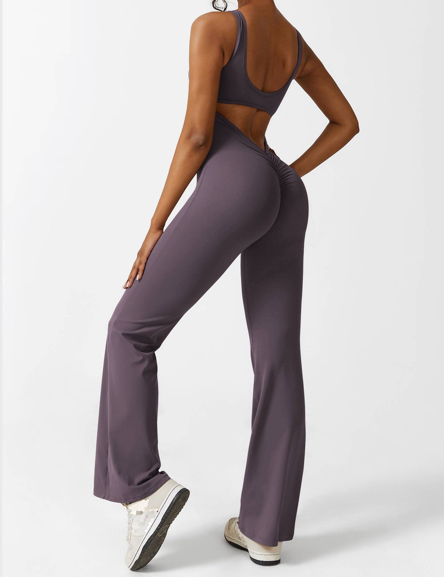 Isabella® - V-Back Flared Jumpsuit