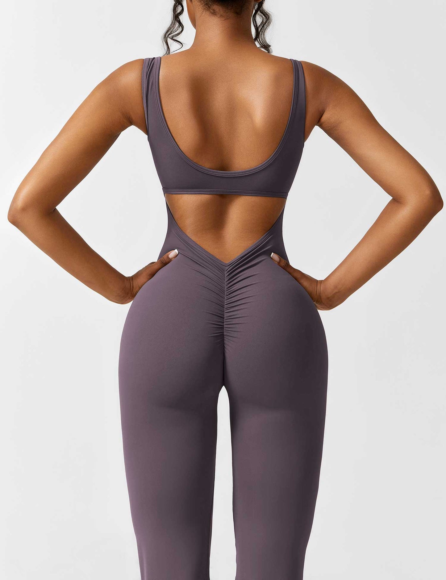 Isabella® - V-Back Flared Jumpsuit